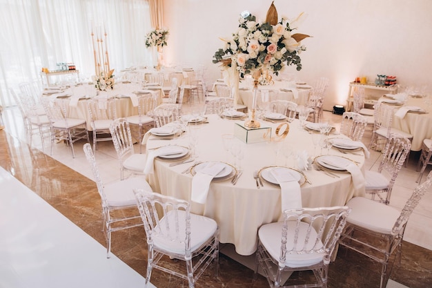 Decoración de boda de lujo