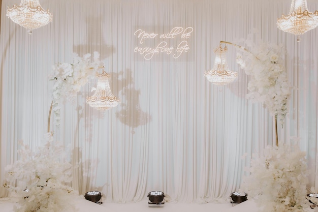 Decoración de la boda