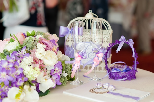 Decoración de la boda