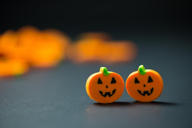 Decoración de calabazas de halloween