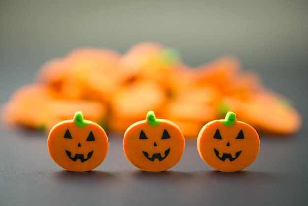 Decoración de calabazas de halloween