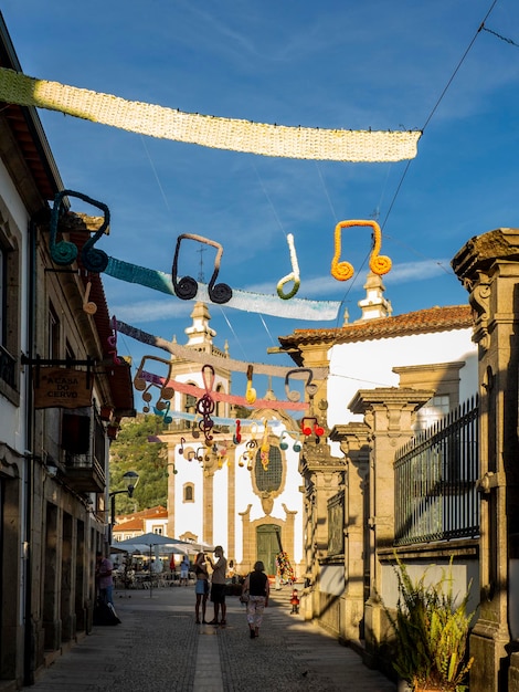 Decoración de las calles de Vila Nova de Cerveira Portugal