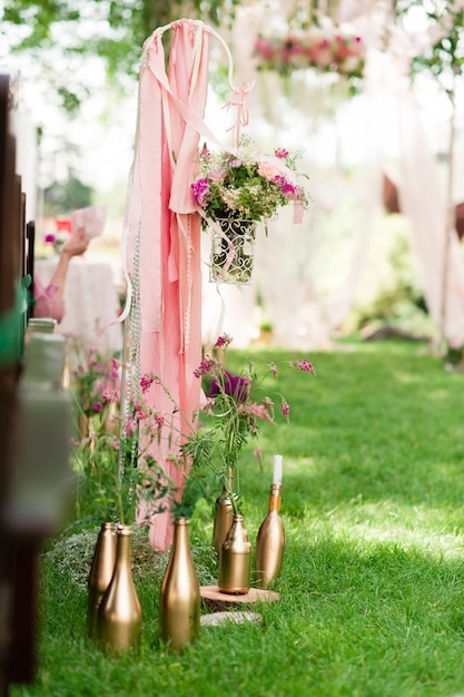 Decoración de ceremonia de boda