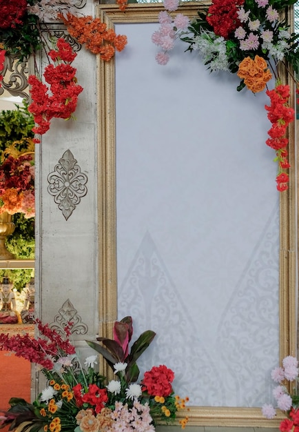 Decoración de la ceremonia de bodas decoración de flores