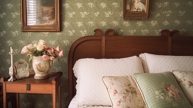 Decoración de dormitorios de casas de campo diseño de interiores y muebles de madera cama con ropa de cama de campo alquiler de vacaciones de casa de campo inglesa y estilo cottage