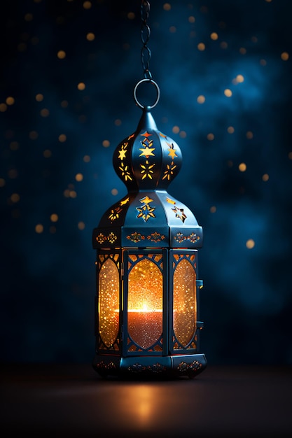 una decoración de farol que captura la esencia del Ramadán