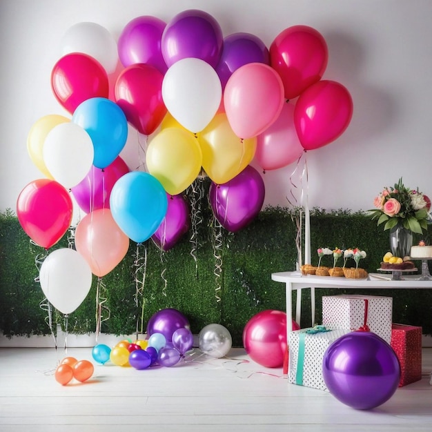 Foto decoración de fiestas de fotografías de globos