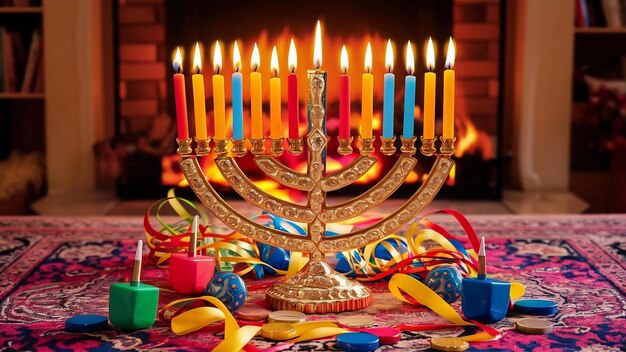 Foto decoración de hanukkah