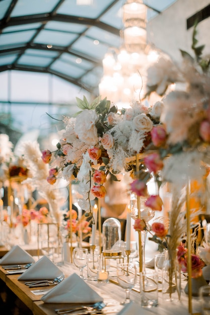 Decoración de mesa de boda