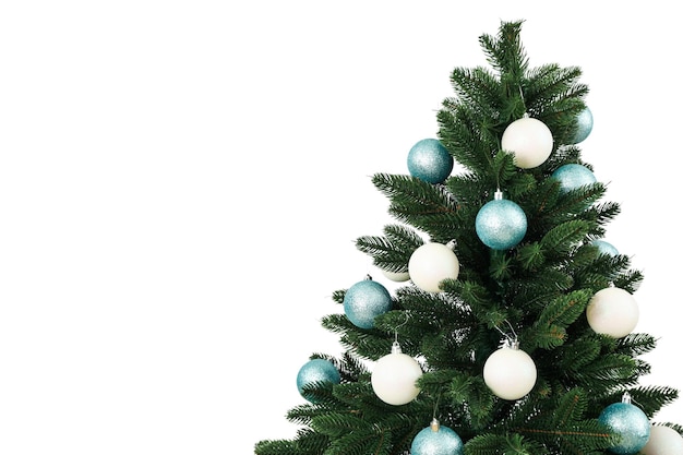 Decoración de la mesa de Navidad de PNG Decoración del árbol de Navidad aislada sobre fondo blanco