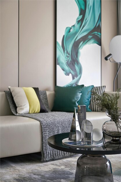Decoración moderna de la sala de estar