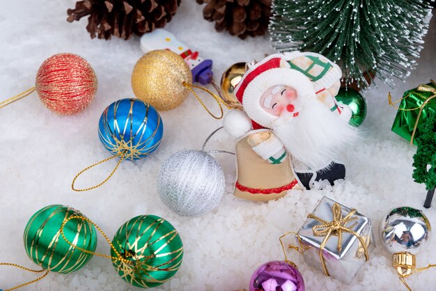 Decoración de Navidad Blancanieves es el fondo.