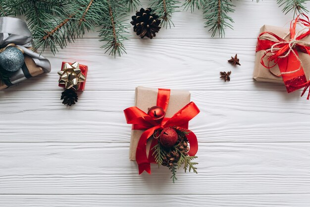 Decoración de Navidad, regalos.