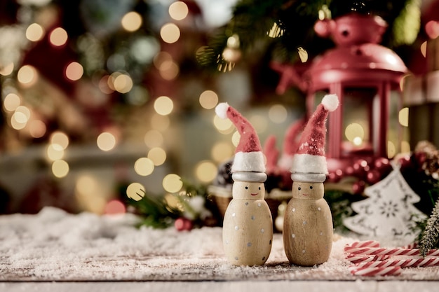 Decoración navideña en casa. Celebración de Navidad y año nuevo para fiesta de vacaciones.