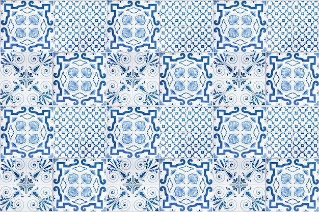 Decoración de pared de azulejos de cerámica vintage coloridos Fondo de pared de azulejos de cerámica turcos