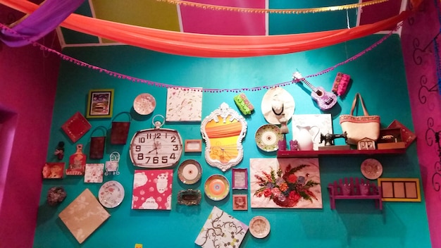 Decoración en la pared en el hogar