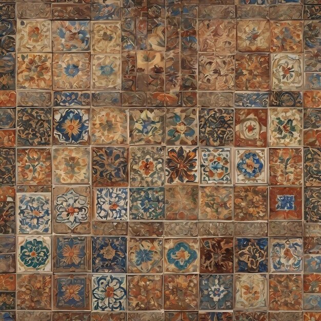 Decoración de paredes con azulejos de cerámica vintage de colores azulejos turcos de cerámica fondo de pared