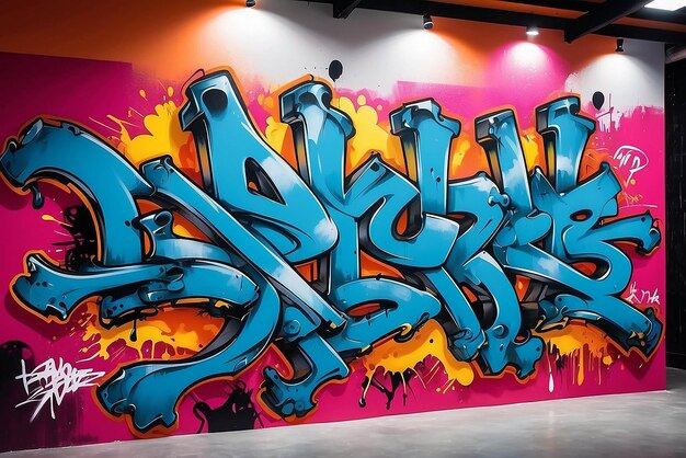 Foto decoración de paredes con graffiti artístico