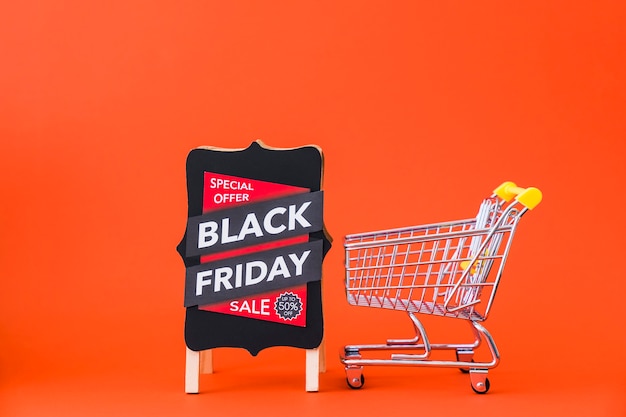 Foto decoración promocional de black friday