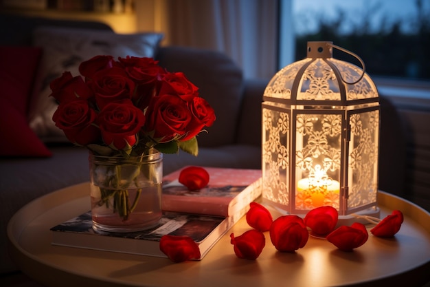 Decoración romántica para el día de San Valentín para una noche memorable