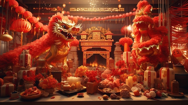 Decoraciones para el año nuevo chino