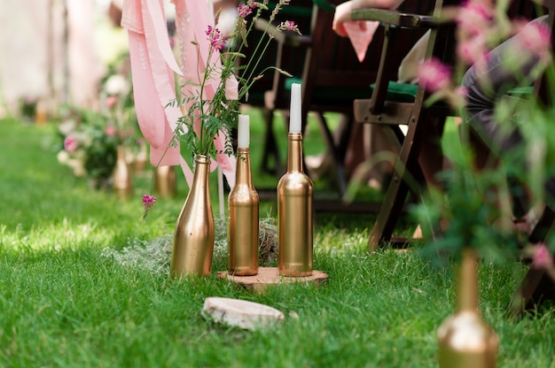 Decoraciones de la boda.