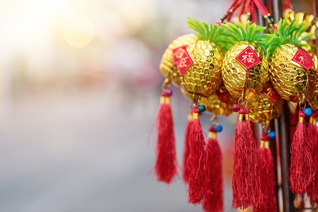 Decoraciones chinas del festival del Año Nuevo.