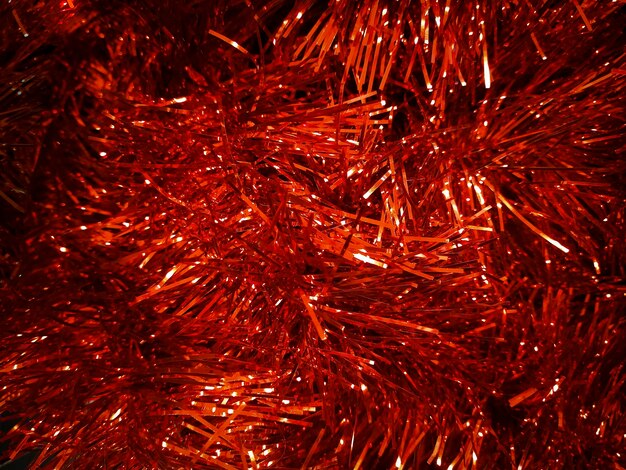 Foto decoraciones de color rojo brillante para regalos de navidad