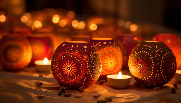 Foto decoraciones de diwali