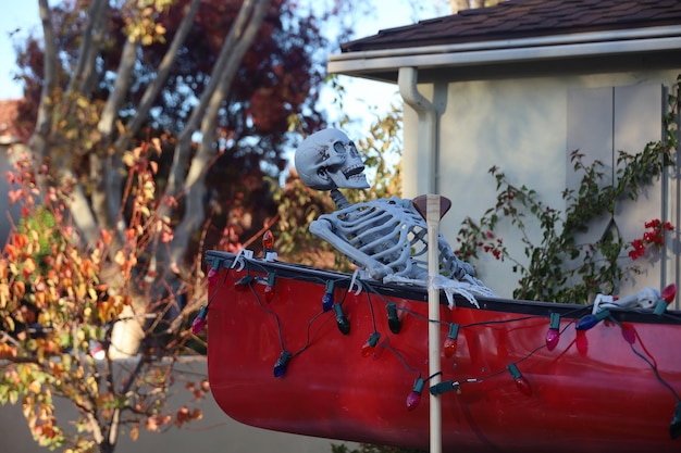 Decoraciones de Halloween en las calles