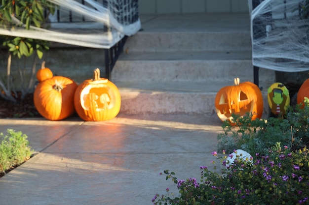 Decoraciones de Halloween en las calles