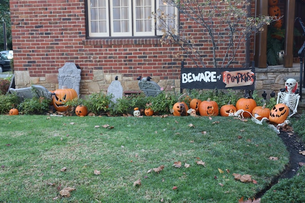 Decoraciones de Halloween en las calles