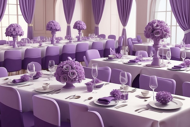 Decoraciones para la mesa de bodas