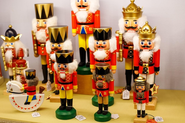 Decoraciones de Navidad hechas a mano soldado o cascanueces Navidad y Año Nuevo