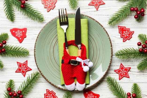 Decoraciones navideñas Feliz año nuevo concepto