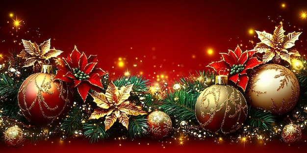 Decoraciones de vacaciones Decoraciones festivas de Navidad en colores vibrantes Celebraciones de Año Nuevo