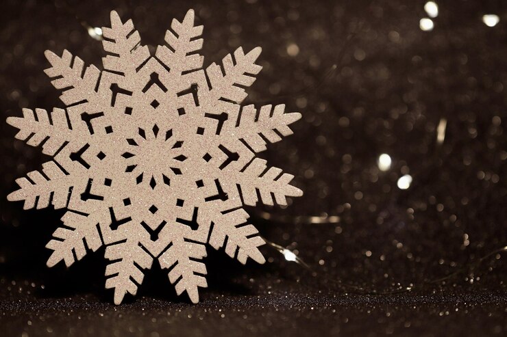 Foto decorações de árvores floco de neve natal imagem hd