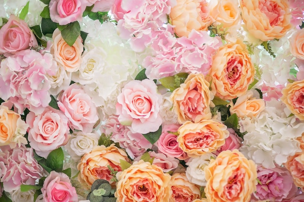 Decorações de casamento de flor-de-rosa