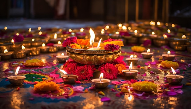 decorações de diwali