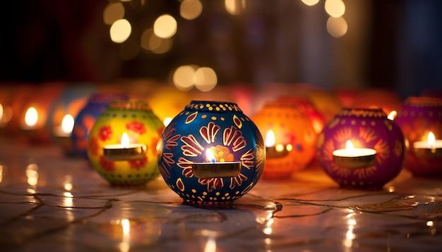 decorações de diwali