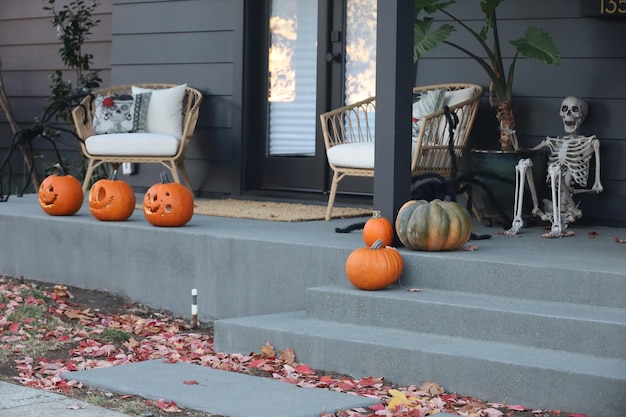 Decorações de Halloween nas ruas