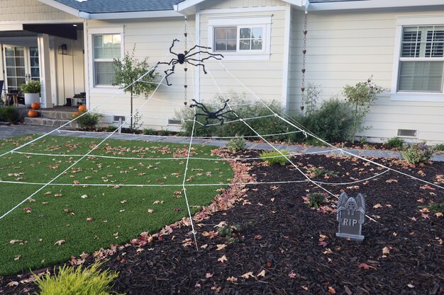 Decorações de Halloween nas ruas