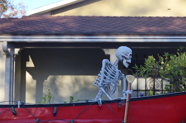 Foto decorações de halloween nas ruas