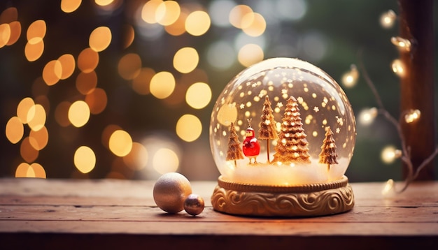 Decorações de Natal bonitas e luzes bokeh