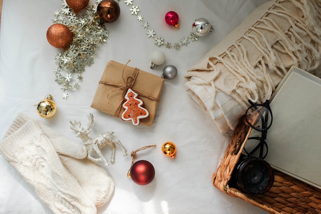 Decorações e presentes de Natal