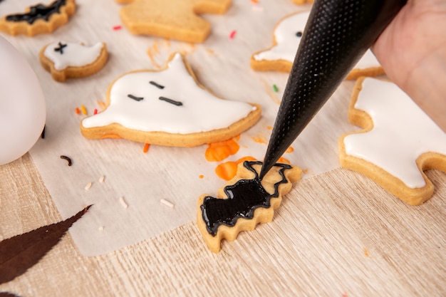 decorar galletas de Halloween