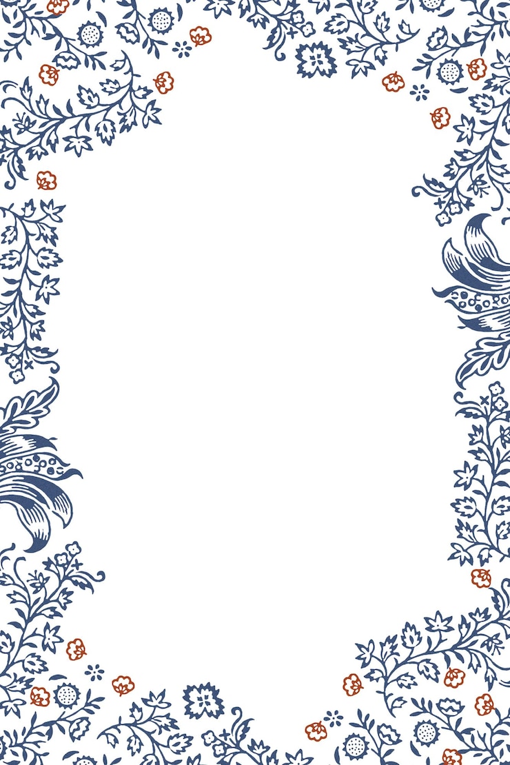 Foto decorativo png hojas vintage patrón de marco de borde floral