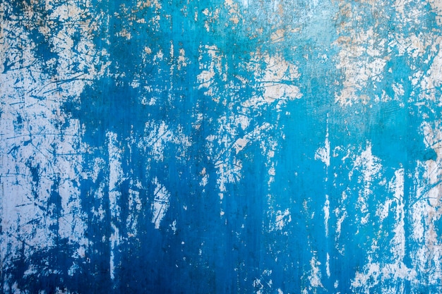 Decrépito azul antigo fundo de madeira