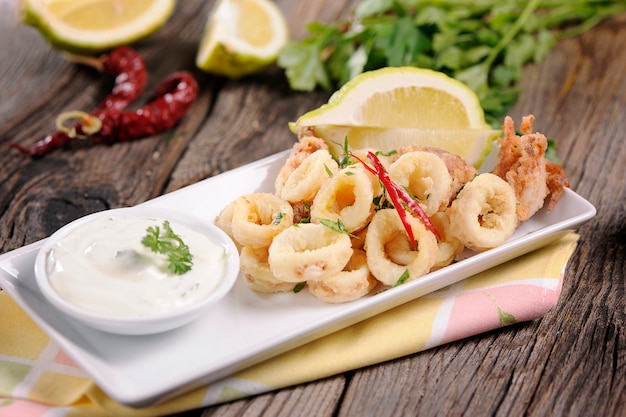 Deep Fried Calamari Rings