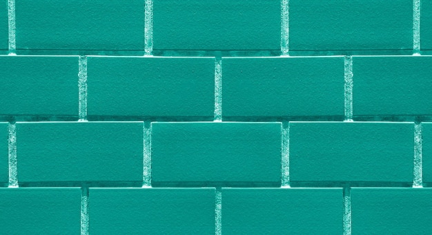 Deep Turquoise Blue farbige Backsteinmauer für Hintergrund